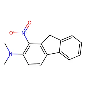 2-Dimethylamino-1-nitrofluorene structure