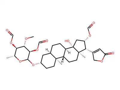 Triformyl-strospeside structure