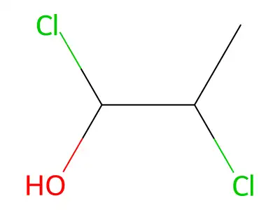 1,2-Dichloro-1-propanol structure