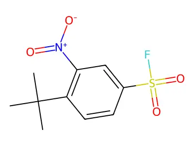 4-Tert-butyl-3-nitrobenzene-1-sulfonyl fluoride structure
