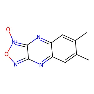 [1,2,5]Oxadiazolo[3,4-b]quinoxaline, 6,7-dimethyl-, 1-oxide structure