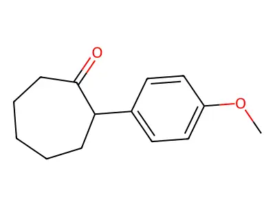 2-(4-Methoxyphenyl)cycloheptan-1-one structure