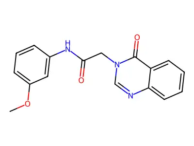 3(4H)-Quinazolineacetamide, N-(3-methoxyphenyl)-4-oxo- structure