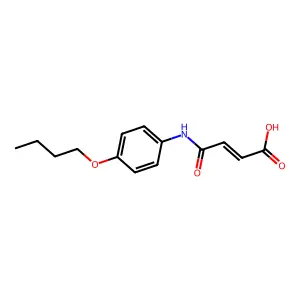 (E)-4-(4-butoxyanilino)-4-oxobut-2-enoic acid structure