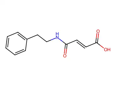 4-Oxo-4-(2-phenylethylamino)but-2-enoic acid structure