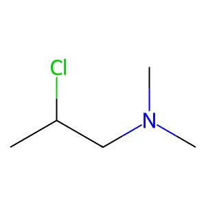 2-Chloropropyldimethylamine structure