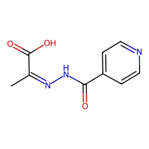 Isoniazid pyruvate structure