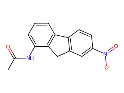 Acetamide, N-(7-nitrofluoren-1-YL)- structure