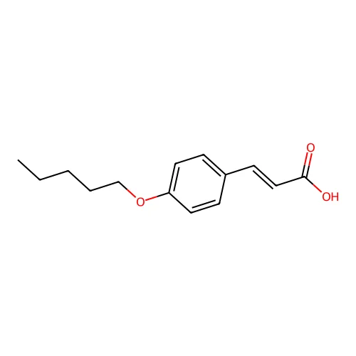 3-(4-Pentoxyphenyl)prop-2-enoic acid structure