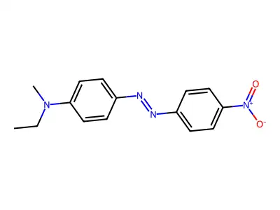 N-ethyl-N-methyl-4-[(E)-(4-nitrophenyl)diazenyl]aniline structure