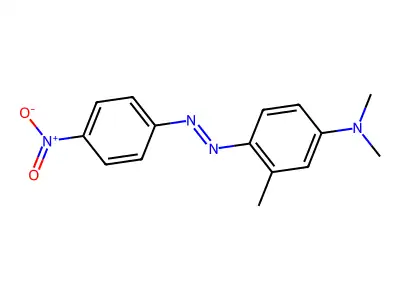 4-(Dimethylamino)-2-methyl-4'-nitroazobenzene structure