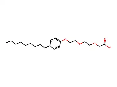 Acetic acid, (2-(2-(4-nonylphenoxy)ethoxy)ethoxy)- structure