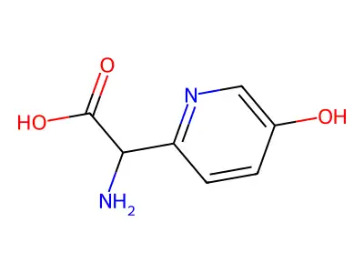 5-Hydroxy-2-pyridylglycine structure
