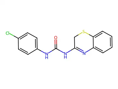 Urea, N-2H-1,4-benzothiazin-3-yl-N'-(4-chlorophenyl)- structure