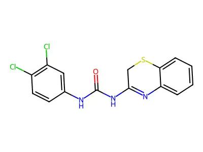 Urea, N-2H-1,4-benzothiazin-3-yl-N'-(3,4-dichlorophenyl)- structure