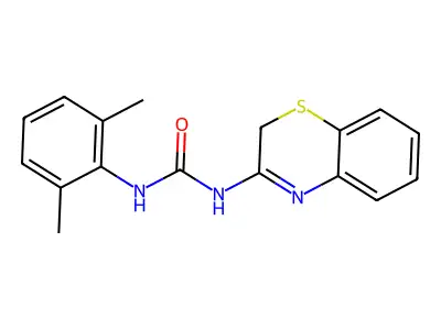 Urea, N-2H-1,4-benzothiazin-3-yl-N'-(2,6-dimethylphenyl)- structure