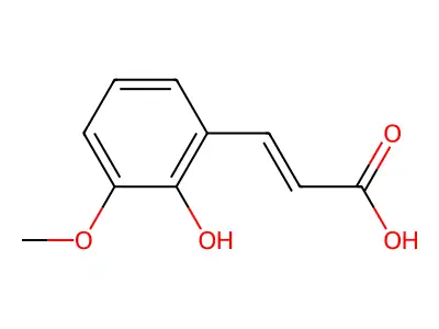 3-(2-Hydroxy-3-methoxyphenyl)prop-2-enoic acid structure