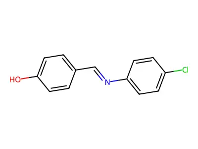 Alpha-(4-chlorophenylimino)-P-cresol structure
