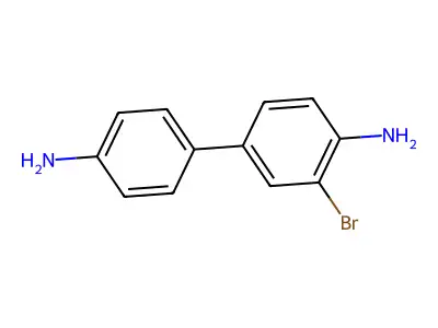 (1,1'-Biphenyl)-4,4'-diamine, 3-bromo- structure