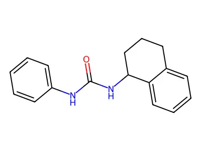 1-Phenyl-3-(1,2,3,4-tetrahydronaphthalen-1-yl)urea structure
