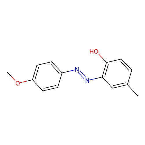 2-(4-Methoxyphenylazo)-4-methylphenol structure