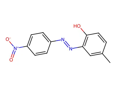 2-Hydroxy-5-methyl-4'-nitroazobenzene structure