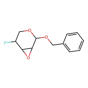 beta-L-Ribopyranoside, phenylmethyl 2,3-anhydro-4-deoxy-4-fluoro- structure