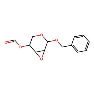 alpha-D-Lyxopyranoside, phenylmethyl 2,3-anhydro-, formate structure