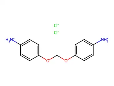 Aniline, 4,4'-(methylenedioxy)di-, dihydrochloride structure