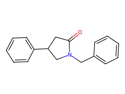 1-Benzyl-4-phenylpyrrolidin-2-one structure