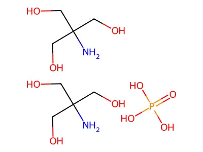 (2-Hydroxy-1,1-bis(hydroxymethyl)ethyl)ammonium dihydrogen phosphate structure