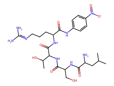 D-Leu-Ser-Thr-Arg p-nitroanilide structure
