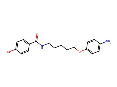 BENZAMIDE, N-(5-(p-AMINOPHENOXY)PENTYL)-p-HYDROXY- structure