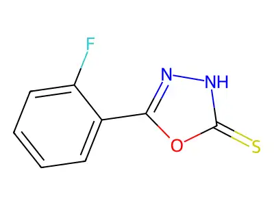 5-(2-Fluorophenyl)-1,3,4-oxadiazole-2(3H)-thione structure