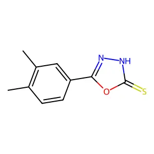 5-(3,4-Dimethylphenyl)-1,3,4-oxadiazole-2(3H)-thione structure