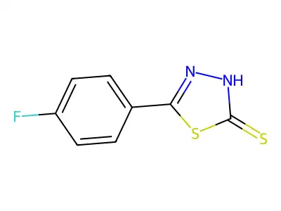 5-(4-Fluorophenyl)-1,3,4-thiadiazole-2-thiol structure