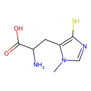 5-mercapto-3-methyl-L-histidine structure