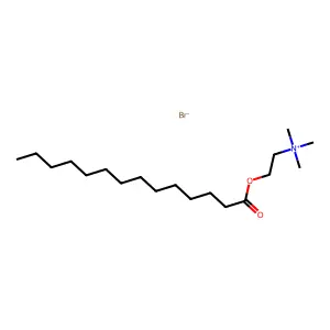 Myristoylcholine bromide structure