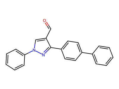 3-{[1,1'-biphenyl]-4-yl}-1-phenyl-1H-pyrazole-4-carbaldehyde structure