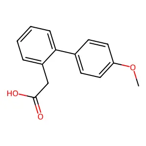 (4'-Methoxy-biphenyl-2-yl)-acetic acid structure