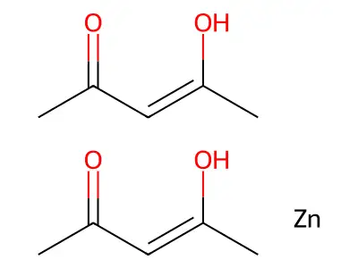 Zinc, bis(2,4-pentanedionato-kappaO2,kappaO4)-, (T-4)- structure
