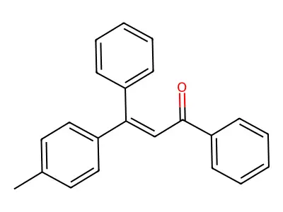 2-Propen-1-one, 3-(4-methylphenyl)-1,3-diphenyl- structure