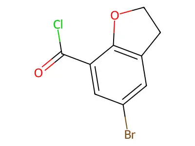 5-Bromo-2,3-dihydrobenzo[B]furan-7-carbonyl chloride structure