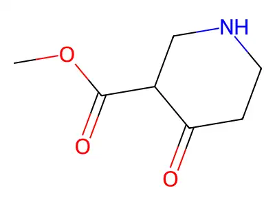 Methyl 4-oxopiperidine-3-carboxylate hydrochloride structure