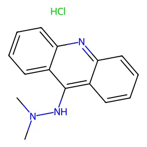 Acridine, 9-(2,2-dimethylhydrazino)-, monohydrochloride structure