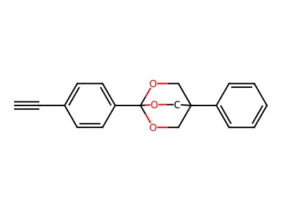 2,6,7-Trioxabicyclo(2.2.2)octane, 1-(4-ethynylphenyl)-4-phenyl- structure