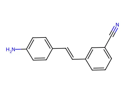 3-[2-(4-Aminophenyl)ethenyl]benzonitrile structure