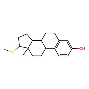 17-(Methylsulfanyl)estra-1(10),2,4-trien-3-ol structure