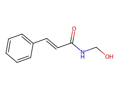 N-(hydroxymethyl)-3-phenylprop-2-enamide structure