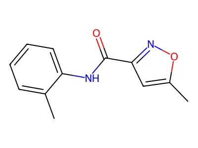 3-Isoxazolecarboxamide, 5-methyl-N-(2-methylphenyl)- structure